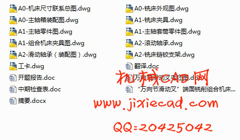 万向节滑动叉φ39 孔两端面粗铣组合机床总体及主轴箱设计【说明书+CAD】