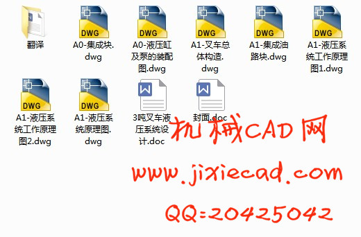 3吨叉车的液压系统设计【说明书+CAD】