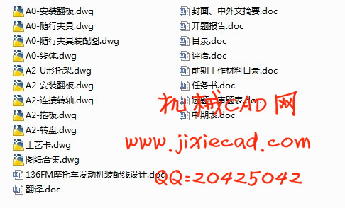136FM摩托车发动机装配线设计【说明书+CAD】