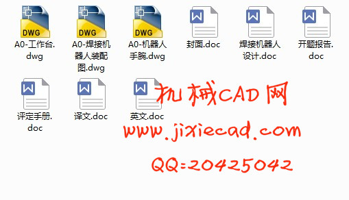焊接机器人设计【焊接机械手】【4自由度】【直角坐标】【压缸实现手部的旋转】【说明书+CAD】