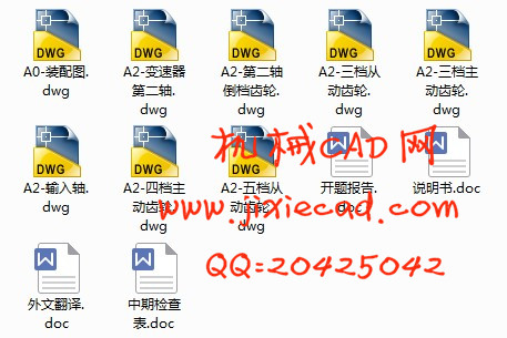 二轴式汽车变速器设计【两轴式变速器】【5+1挡手动挡变速器】【HQ7220】【红旗轿车】【汽车车辆工程】【说明书+CAD
