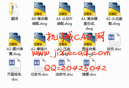 桑塔纳轿车离合器设计【单片干式摩擦离合器】【汽车车辆工程】【说明书+CAD】