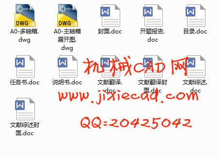 卧式双面28轴组合钻床右主轴箱设计【说明书+CAD】