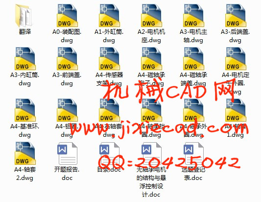 无轴承电机的结构与悬浮控制设计【说明书+CAD】