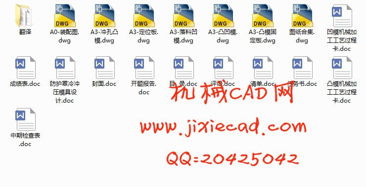 防护罩冷冲压模具设计【冲孔落料复合模】【说明书+CAD】