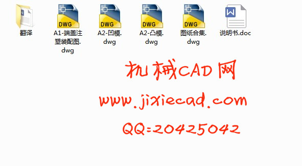 塑料端盖注塑模具设计【说明书+CAD】