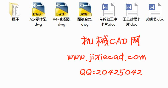带轮轴工艺设计与编程【说明书+CAD】