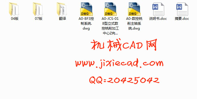 JCS-018型立式数控铣削加工中心Z向工作台装配、主轴箱装配与BF3控制系统设计【说明书+CAD】