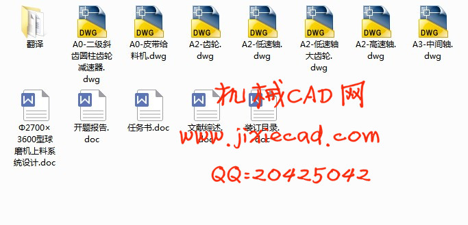 φ2700×3600型球磨机上料系统设计【说明书+CAD】