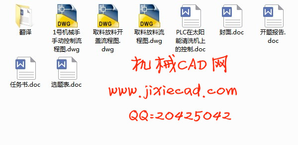 PLC技术在太阳能硅片清洗机控制上的应用【说明书+CAD】