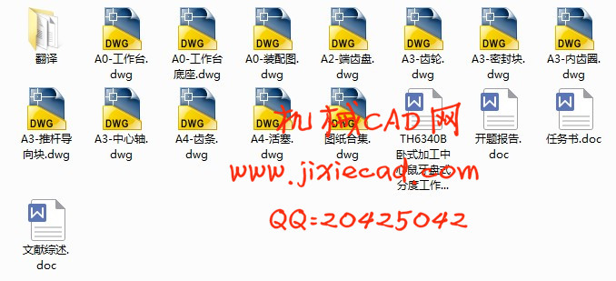TH6340B卧式加工中心鼠牙盘式分度工作台机械设计【说明书+CAD】