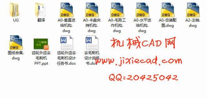 齿轮外齿去毛刺机设计【说明书+CAD+UG】