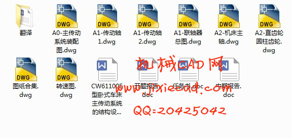 CW61100E型卧式车床主传动系统的结构设计【说明书+CAD】