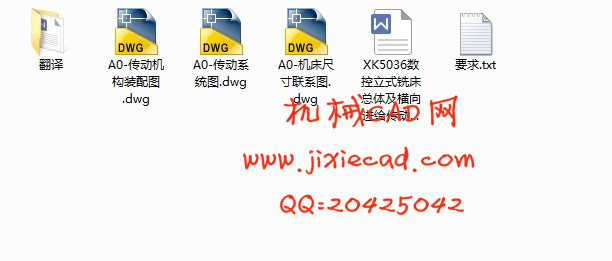 XK5036数控立式铣床总体及横向进给传动机构设计【说明书+CAD】