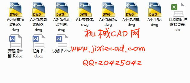 缸头5个螺纹孔钻孔专机设计【说明书+CAD】
