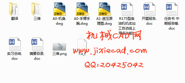 R175型柴油机机体加工自动线上用多功能液压机械手设计【说明书+CAD+PROE】