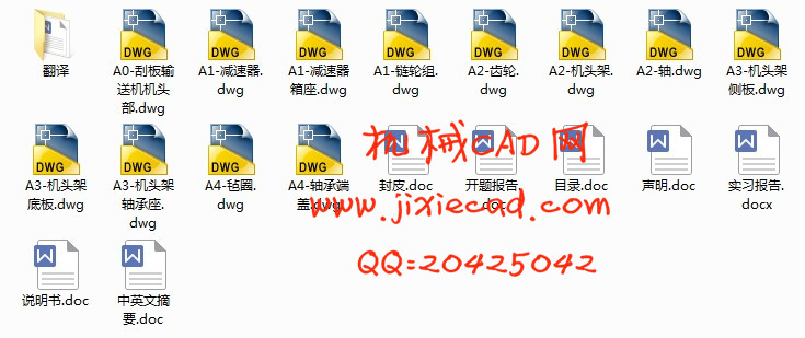 SGZ刮板运输机机头设计【说明书+CAD】