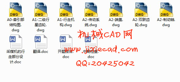 采煤机的行走部分设计【MG400/900-WD型】【多电机驱动】【横向布置的交流电牵引】【说明书+CAD】