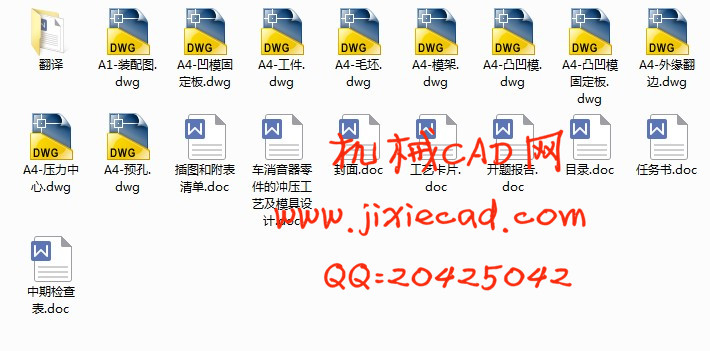 车消音器零件的冲压工艺及模具设计【说明书+CAD】