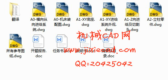 数控激光切割机床总体和垂直进给系统设计【说明书+CAD】